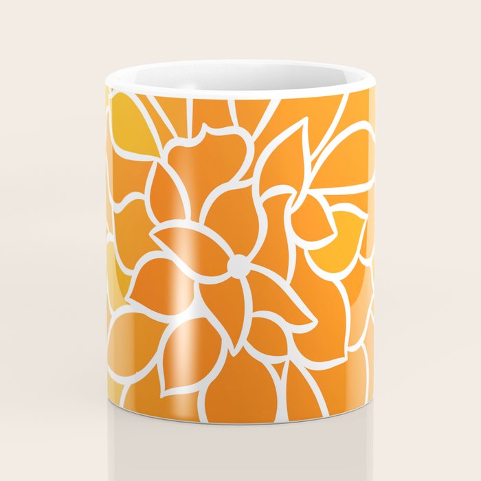 Floral Sunshine Flowery Art Coffee Mug Gallery Image 4