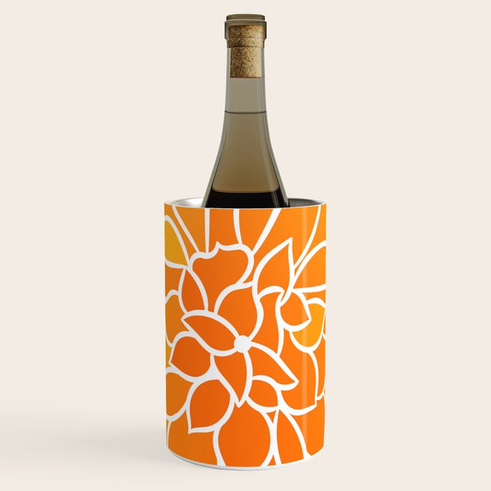 Floral Sunshine Flowery Art Wine Chiller Gallery Image 1