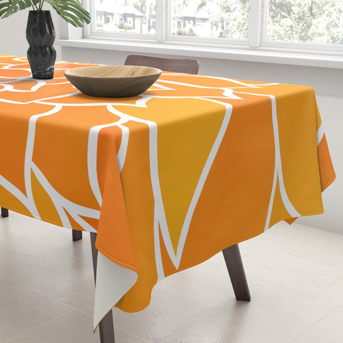 Floral Sunshine Flowery Art Tablecloth Gallery Image 3