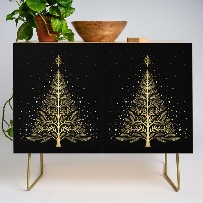 Christmas Night Tree-Glowing Credenza Gallery Image 1