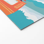 Great Lakes Surf Sunset Welcome Mat Gallery Image 2