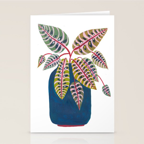Potted Prayer Plant Stationery Card Gallery Image 2