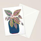 Potted Prayer Plant Stationery Card Gallery Image 2