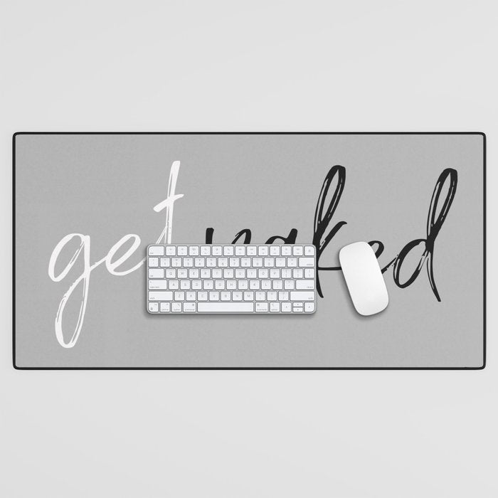 Get Naked Bathroom Decor Prints Desk Mat Gallery Image 1