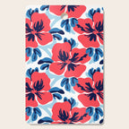 Tropical hibiscus summer flower art pattern Cutting Board Gallery Image 1