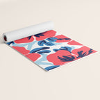 Tropical hibiscus summer flower art pattern Yoga Mat Gallery Image 2