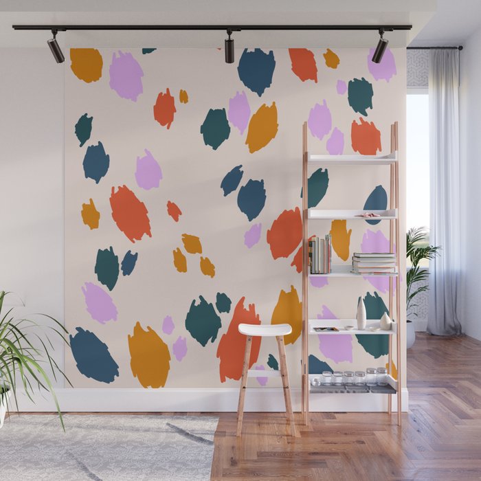 Rainbow Animal Print  Wall Mural Gallery Image 1