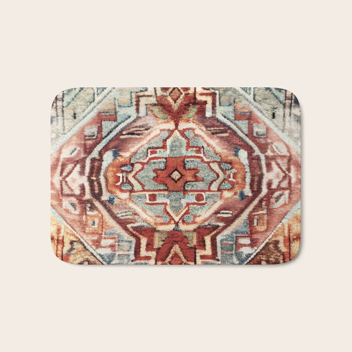 Aesthetic Boho Eclectic Bath Mat Gallery Image 1