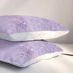 Modern elegant lavender lilac glitter marble Pillow Sham Gallery Image 3