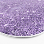 Modern elegant lavender lilac glitter marble Bath Mat Gallery Image 3