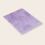 Modern elegant lavender lilac glitter marble Notebook Gallery Image 3
