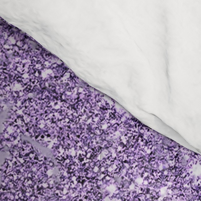 Modern elegant lavender lilac glitter marble Comforter Gallery Image 4