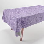 Modern elegant lavender lilac glitter marble Tablecloth Gallery Image 1