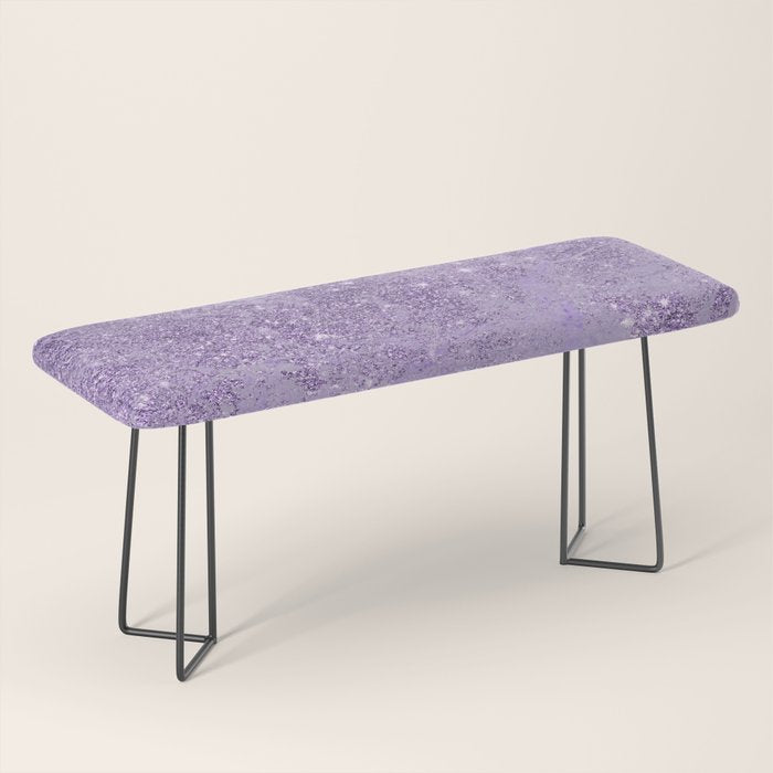 Modern elegant lavender lilac glitter marble Bench Gallery Image 1