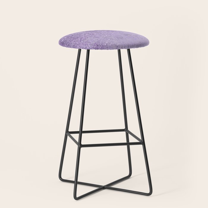 Modern elegant lavender lilac glitter marble Stool Gallery Image 1