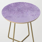 Modern elegant lavender lilac glitter marble Side Table Gallery Image 2
