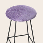 Modern elegant lavender lilac glitter marble Stool Gallery Image 2
