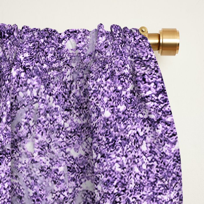 Modern elegant lavender lilac glitter marble Window Curtain Gallery Image 2