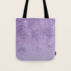 Modern elegant lavender lilac glitter marble Tote Bag Gallery Image 1