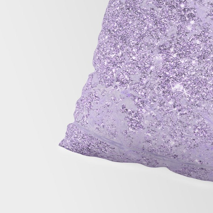 Modern elegant lavender lilac glitter marble Pillow Sham Gallery Image 4