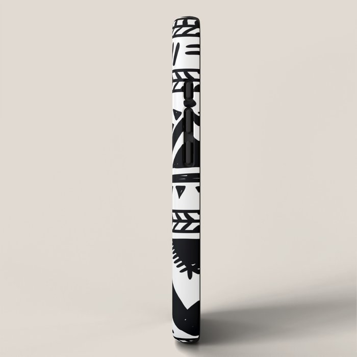 Tribal black and white iPhone Case Gallery Image 2