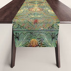 William Morris Antique Acanthus Floral Table Runner Gallery Image 1