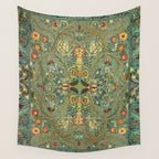 William Morris Antique Acanthus Floral Wall Tapestry Gallery Image 4