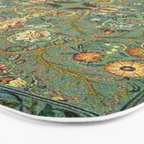 William Morris Antique Acanthus Floral Bath Mat Gallery Image 3