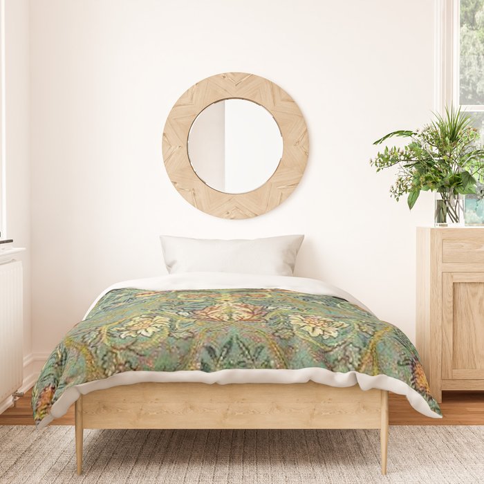 William Morris Antique Acanthus Floral Duvet Cover Gallery Image 3