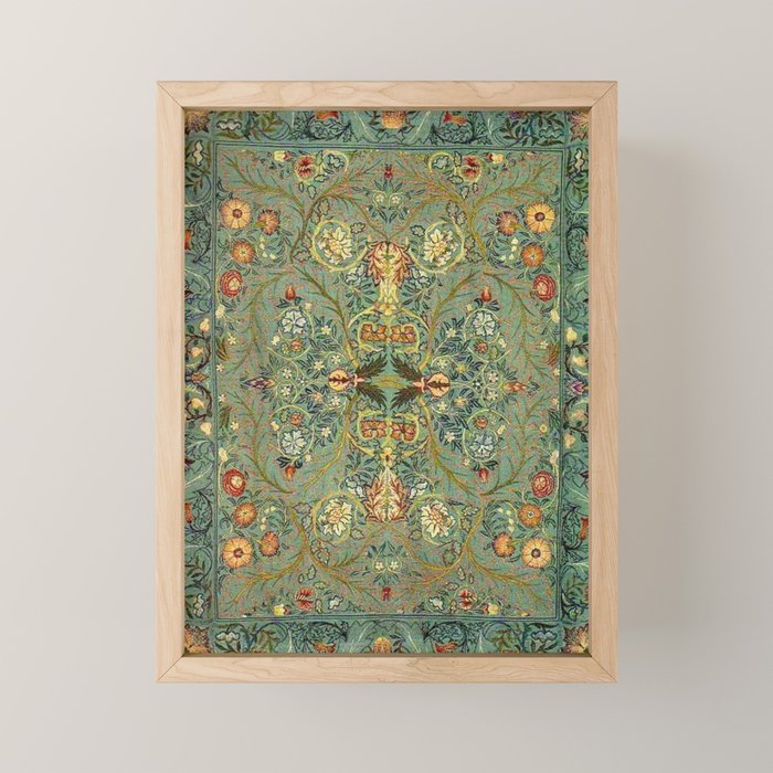 William Morris Antique Acanthus Floral Mini Art Print Gallery Image 1