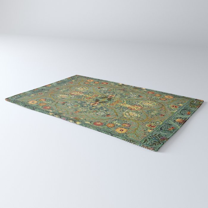 William Morris Antique Acanthus Floral Rug Gallery Image 3