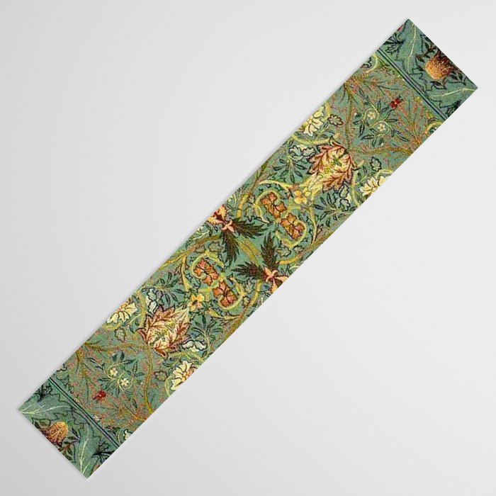 William Morris Antique Acanthus Floral Table Runner Gallery Image 3