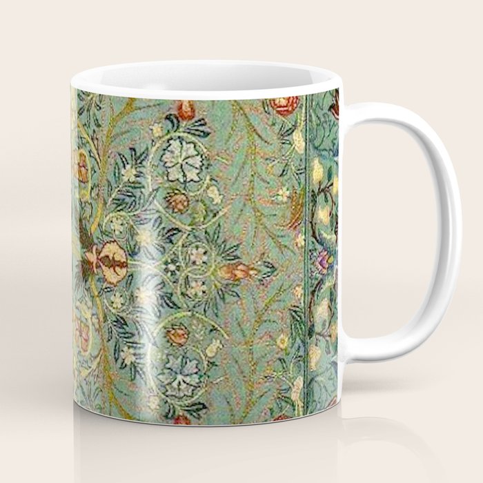 William Morris Antique Acanthus Floral Coffee Mug Gallery Image 1