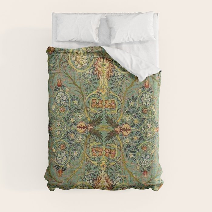 William Morris Antique Acanthus Floral Duvet Cover Gallery Image 8