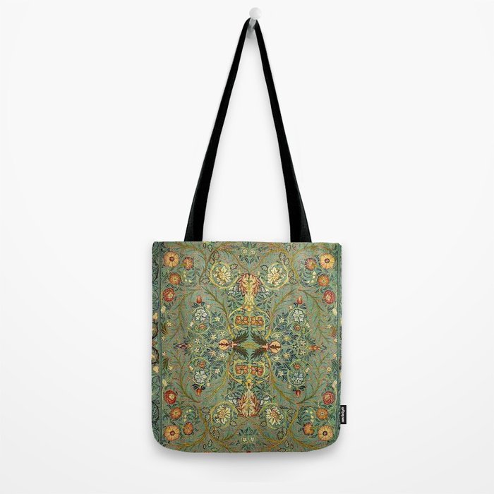 William Morris Antique Acanthus Floral Tote Bag Gallery Image 2