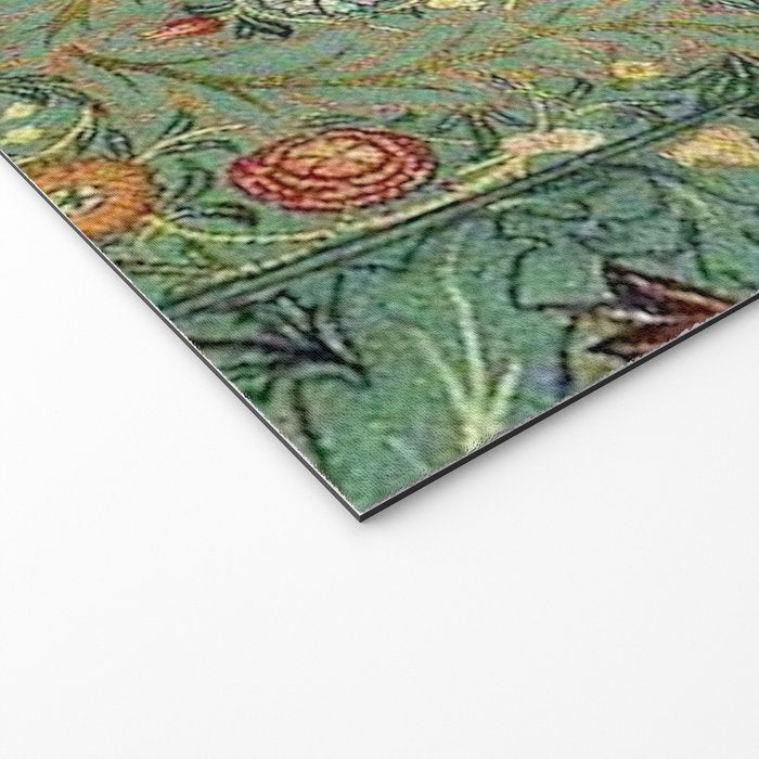 William Morris Antique Acanthus Floral Welcome Mat Gallery Image 2