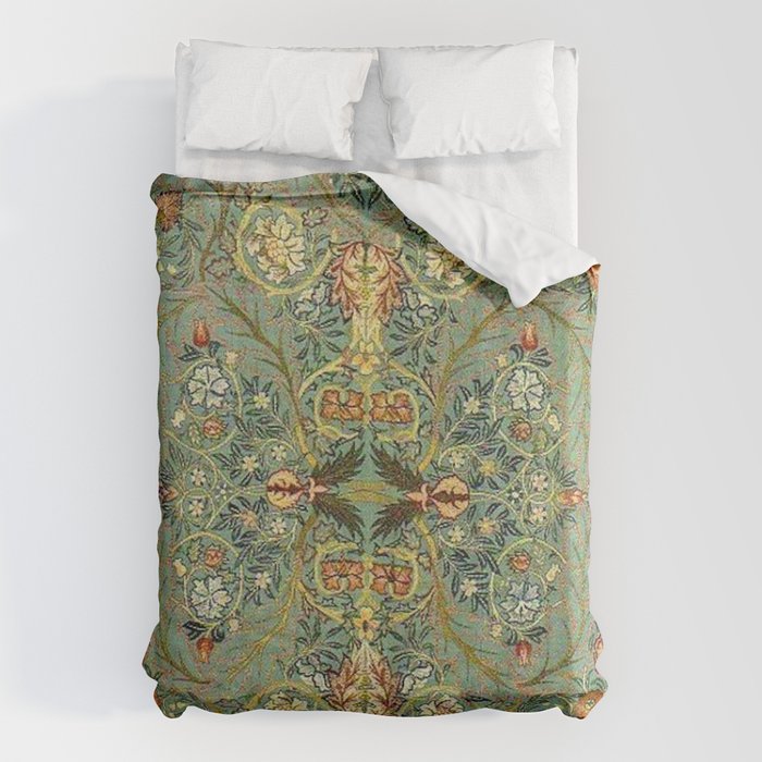 William Morris Antique Acanthus Floral Duvet Cover