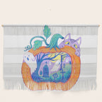 Halloween Pumpkin Graveyard Wall Hanging Gallery Image 1