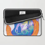 Halloween Pumpkin Graveyard Laptop Sleeve Gallery Image 2