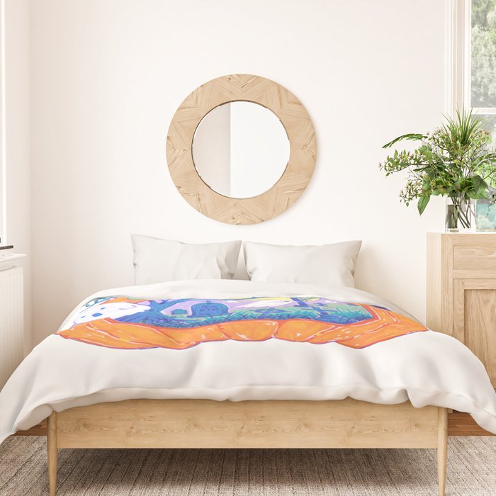 Halloween Pumpkin Graveyard Duvet Cover Gallery Image 3
