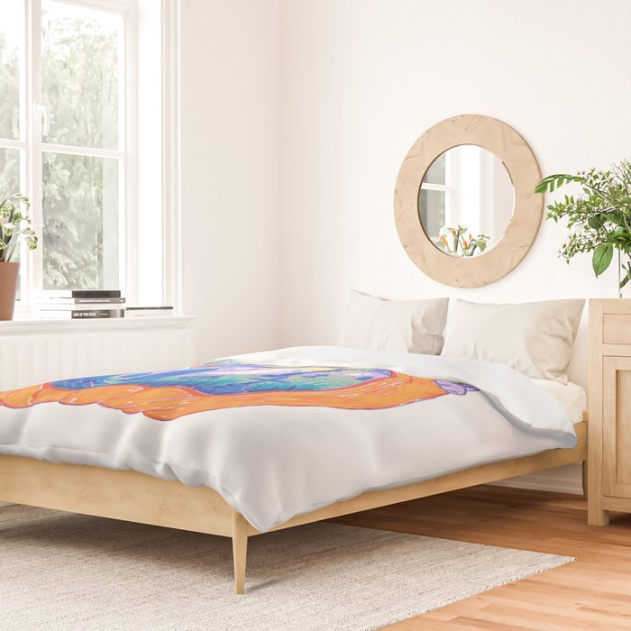 Halloween Pumpkin Graveyard Duvet Cover Gallery Image 2