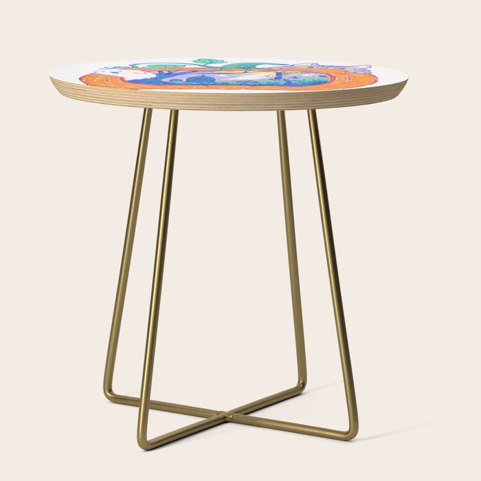 Halloween Pumpkin Graveyard Side Table Gallery Image 1