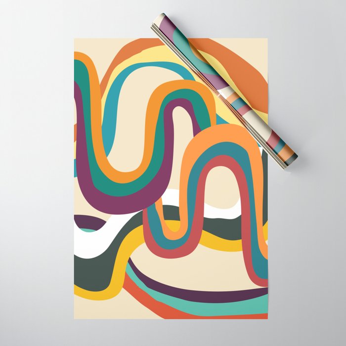 Groovy rainbow of doom Wrapping Paper Gallery Image 1