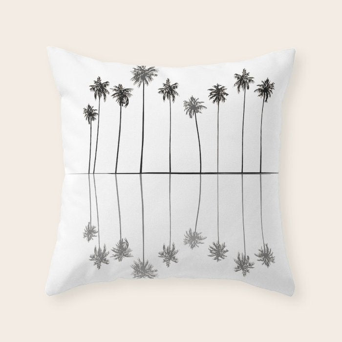 Palm Reflections II Throw Pillow Gallery Image 6