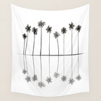 Palm Reflections II Wall Tapestry Gallery Image 4
