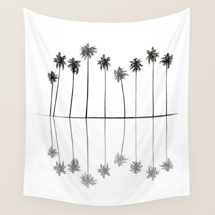 Palm Reflections II Wall Tapestry Gallery Image 1