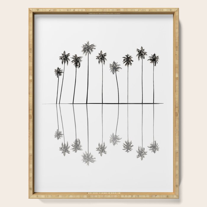 Palm Reflections II Serving Tray Gallery Image 1
