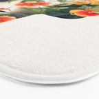 Minimal Collage Floral Portrait 4 Bath Mat Gallery Image 3
