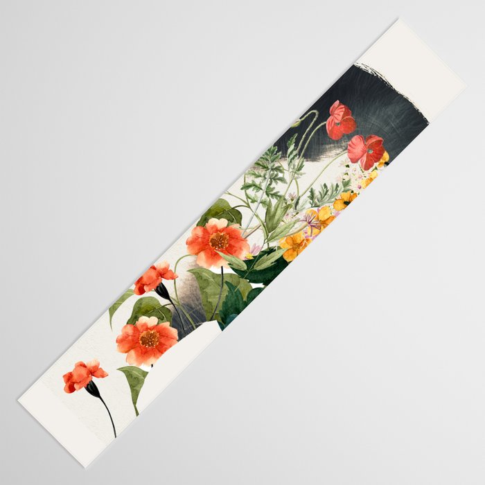Minimal Collage Floral Portrait 4 Table Runner Gallery Image 3