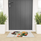 Minimal Collage Floral Portrait 4 Welcome Mat Gallery Image 3